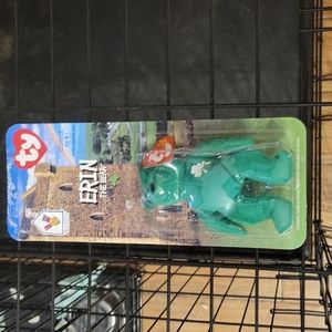 ERIN THE BEAR Ty Teenie Beanie Baby w/tag &Tush tag Errors